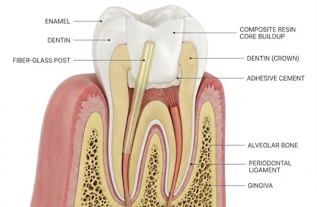 Root Canal fiber glass post